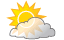 prevažne zamračené